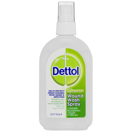 Dettol Antiseptic Disinfectant Wound Wash Spray 100mL