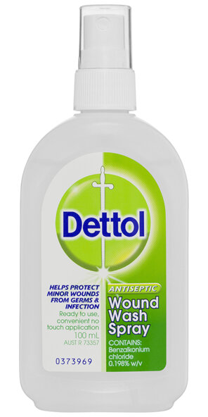 Dettol Antiseptic Disinfectant Wound Wash Spray 100mL