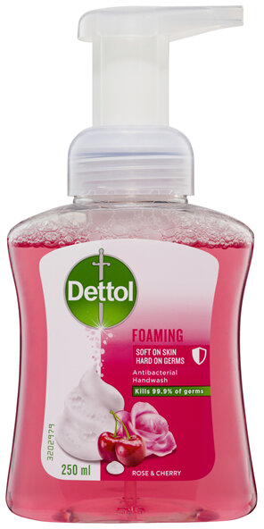 Dettol Foaming Antibacterial Hand Wash Rose and Cherry 250ml