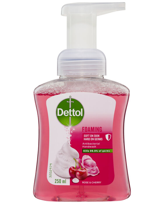 Dettol Foaming Antibacterial Hand Wash Rose and Cherry 250ml