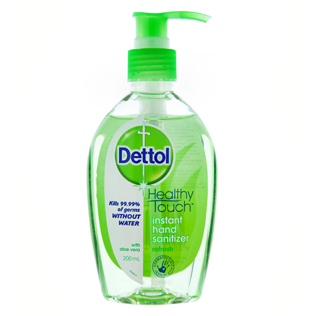 Dettol Healthy Touch Liquid Antibacterial Instant Hand Sanitiser Refresh 200mL