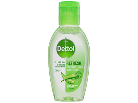 Dettol Healthy Touch Liquid Antibacterial Instant Hand Sanitiser Refresh 50mL