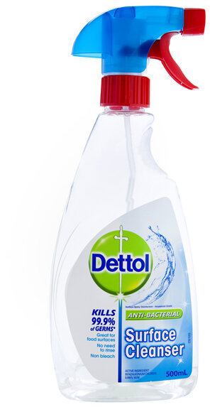 Dettol Multipurpose Antibacterial Disinfectant Surface Cleaning Trigger Spray 500mL