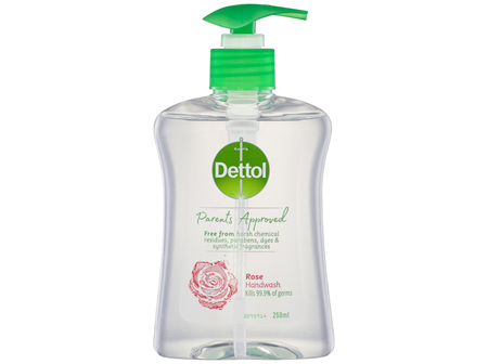 Dettol Parents Approved Hand Wash Anti-bacterial Rose 250ml
