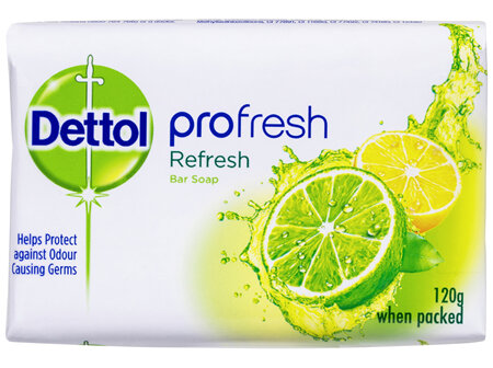 Dettol Profresh Refresh Bar Soap Citrus 3 x 120g