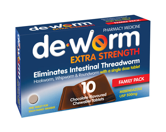 Deworm Extra Strength Chewable Tablets 10s