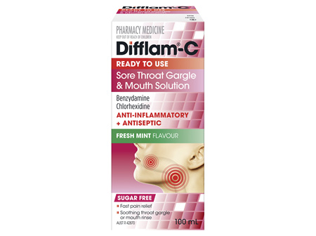Difflam-C Anti-inflammatory Antiseptic Solution 100ml