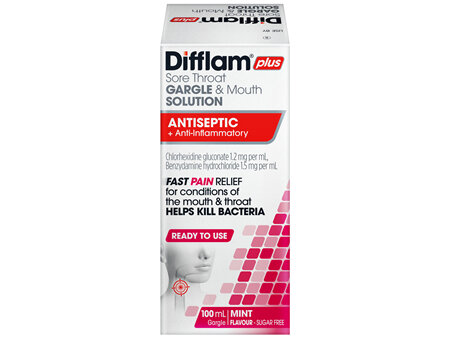 Difflam-C Anti-Inflammatory Antiseptic Solution Sugar Free 100mL