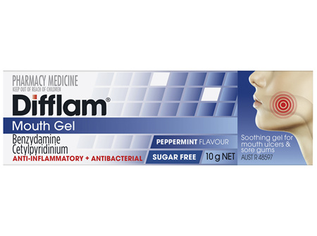 Difflam Mouth Gel Peppermint 10g