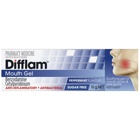 Difflam Mouth Gel Peppermint 10g