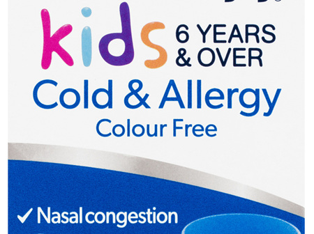Dimetapp Cold & Allergy Colour Free Kids 6 Years & Over 200mL