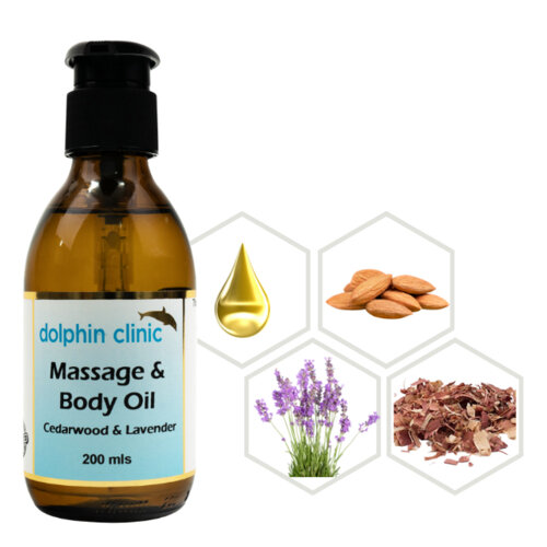 DOLPHIN Cedarwood & Lavender Massage & Body Oil 200ml