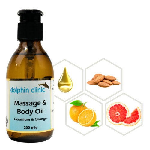 DOLPHIN Geranium & Orange Massage & Body Oil 200ml