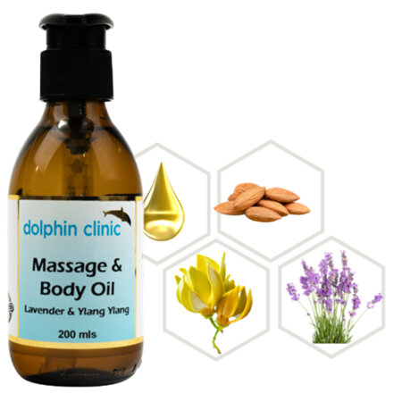 DOLPHIN Lavender & Ylang Ylang Massage & Body Oil 200ml