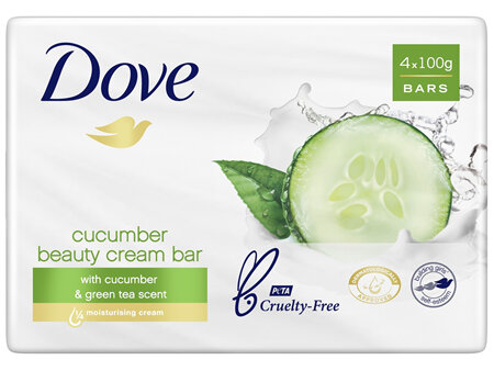 DOVE Beauty Cream Bar Cucumber Soap 400 GR 4 Bars