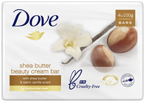 DOVE Beauty Cream Bar Shea Butter Soap 400 GR 4 Bars