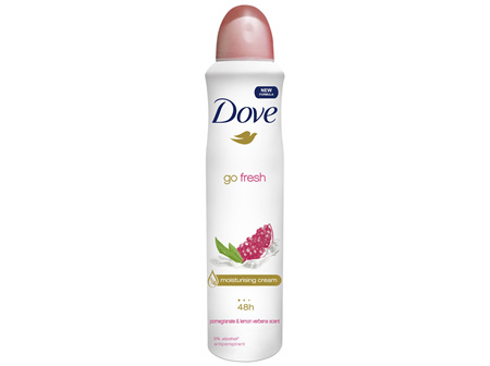 DOVE Go Fresh Antiperspirant Aerosol Deodorant Pomegranate 250mL 1