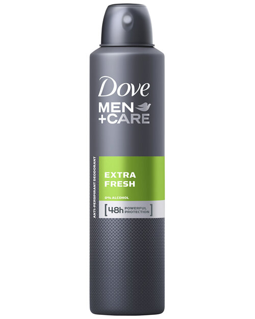 Dove Men Antiperspirant Aerosol Deodorant Deodorant Extra Fresh Helps fight sweat and odour for up