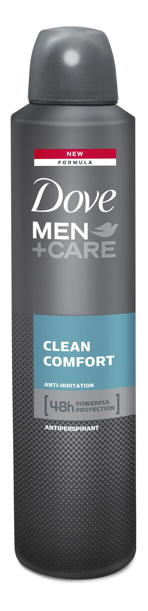 DOVE Men+Care Antiperspirant Aerosol Deodorant Clean Comfort helps fight sweat and odour for up to