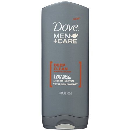 Dove Men+Care Deep Clean Body and Face Wash Soap 400 ML 1 Bottle