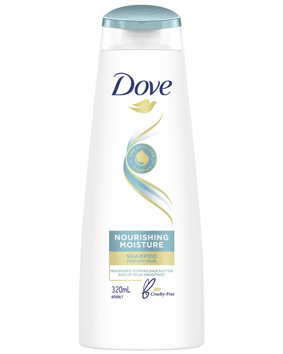 Dove Nourishing Moisture Shampoo for Dry Hair with Pro Moisture Complex  320ml