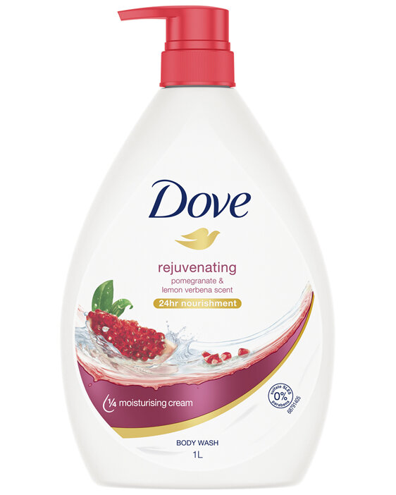 Dove Rejuvenating Body Wash With Pomegranate & Lemon Verbena Scent 1 L