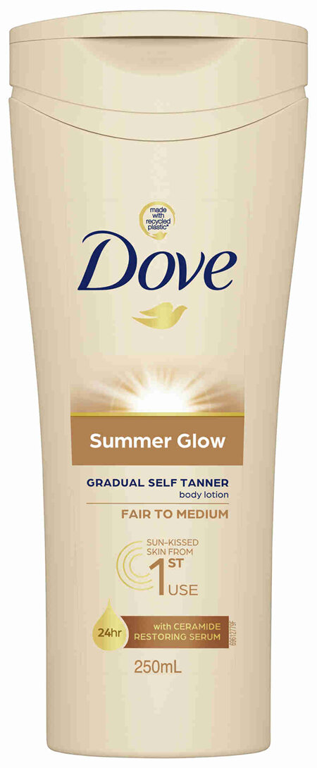 Dove Summer Glow Gradual Tan Body Lotion Fair To Medium  250ml