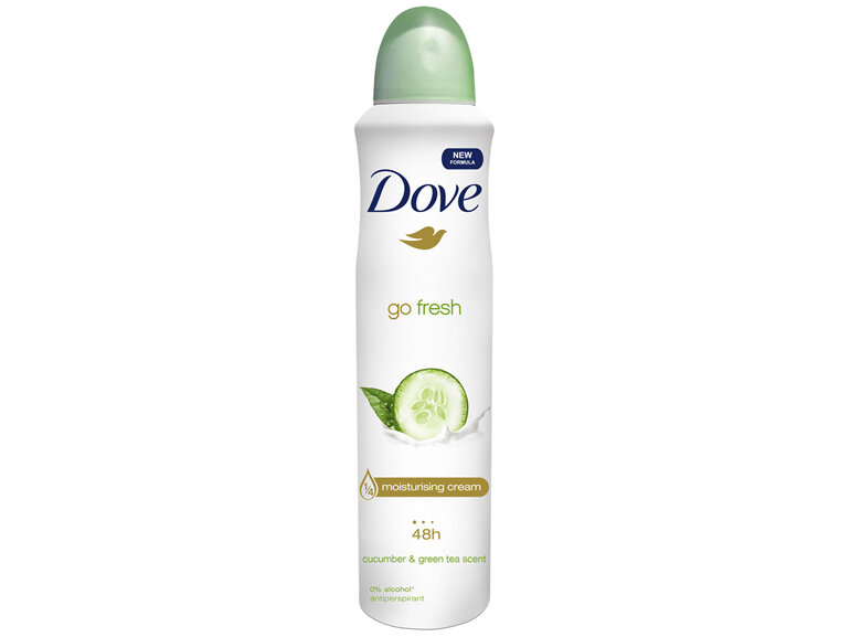 DOVE Women Aerosol Deodorant Antiperspirant Cucumber & Green Tea 250mL