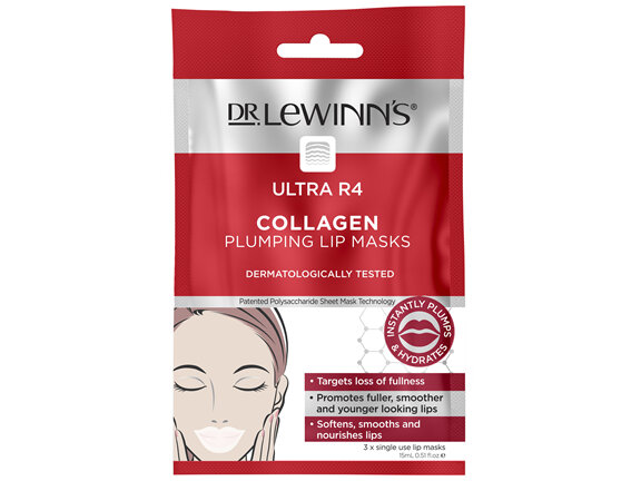 Dr. LeWinn's Ultra R4 Collagen Plumping Lip Mask 3 Pack