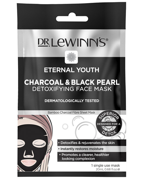 Dr. LeWinn's Eternal Youth Charcoal & Black Pearl Detoxifying Face Mask 1 pack