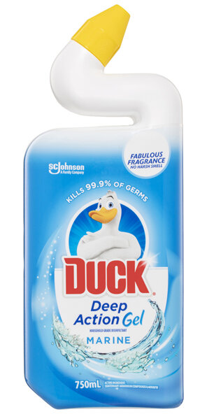 Duck Deep Action Gel Toilet Cleaner, Marine, 750 ml