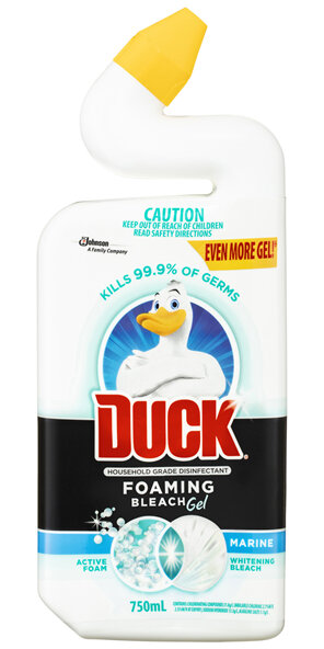 Duck Foaming Bleach Gel Toilet Cleaner Marine 750mL