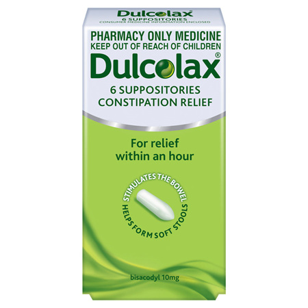 Dulcolax 10mg Suppositories 6s