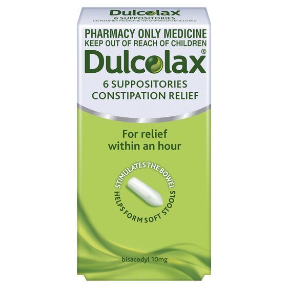 Dulcolax Suppositories 6's
