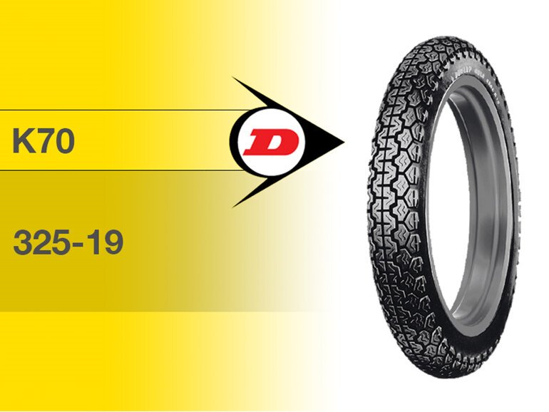 Dunlop K70 Tyre 325-19 - British Motorcycle Parts Ltd - Auckland NZ