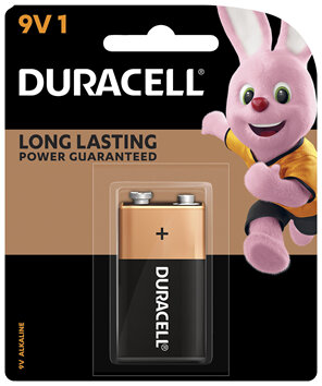 Duracell Coppertop 9V Alkaline Battery 1 pack