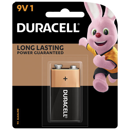 Duracell Coppertop 9V Alkaline Battery 1 pack