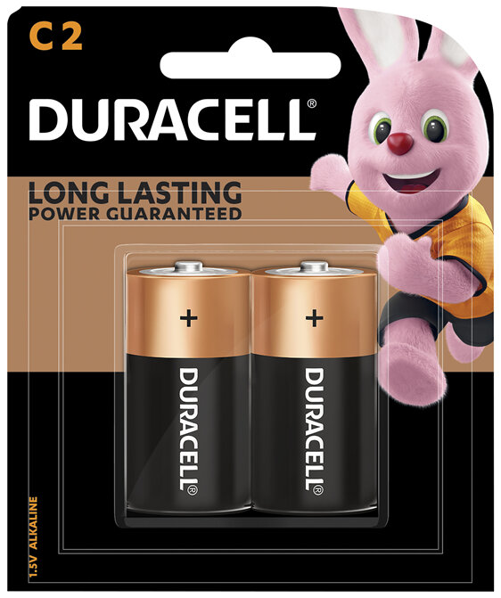 Duracell Coppertop C Alkaline Batteries 2 pack