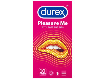 Durex Pleasure Me Latex Condoms Regular Fit, Pack of 10+2