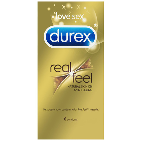 Durex Real Feel Condoms Natural Skin Feeling 6 Pack