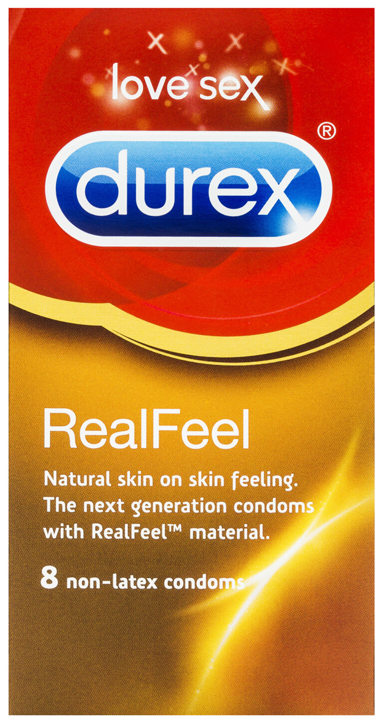 Durex Real Feel Condoms Natural Skin Feeling 8 Pack