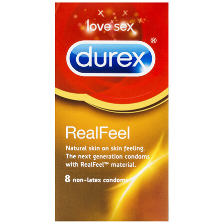 Durex Real Feel Condoms Natural Skin Feeling 8 Pack