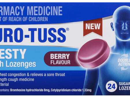 DURO-TUSS Chesty Cough Lozenges Berry 24 Lozenges