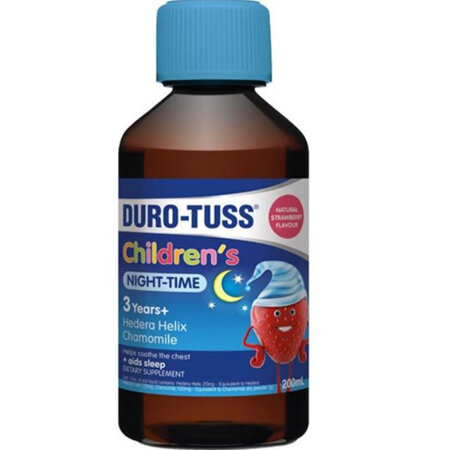 DURO-TUSS Child Night Time Strawberry 200ml