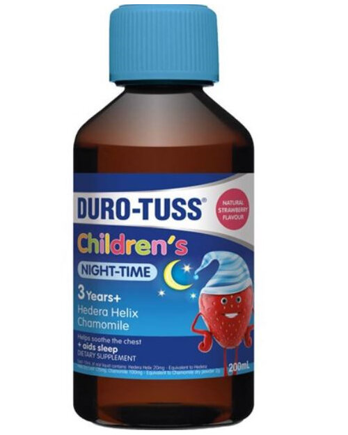 DURO-TUSS Child Night Time Strawberry 200ml
