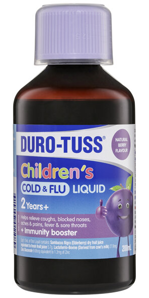 DURO-TUSS Children's Cold & Flu Liquid 2 Years+ 200mL
