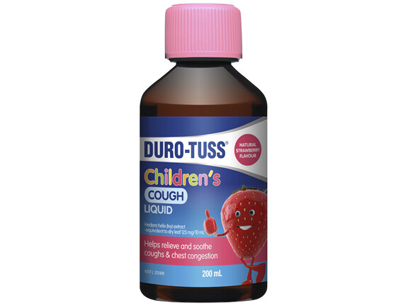 DURO-TUSS Children's Cough Liquid Strawberry 200mL