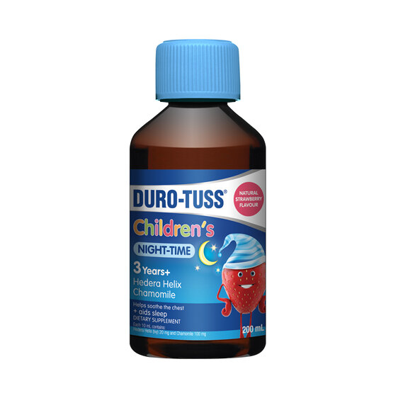 Duro-Tuss Children's Night-Time Natural Strawberry Flavour 200ml