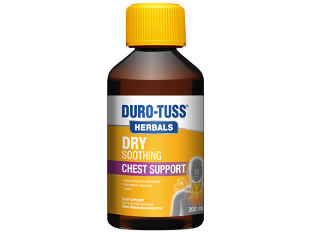 Duro-Tuss Herbals Dry Soothing Chest Support Liquid 200mL