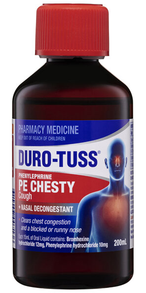 Duro-Tuss PE Chesty Cough + Nasal Decongestant 200mL